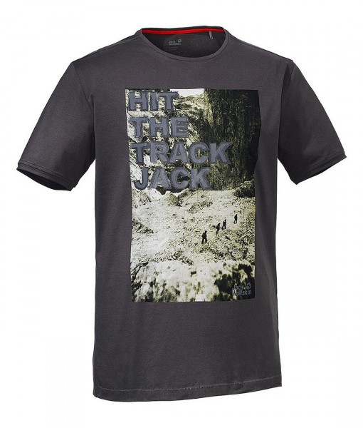 Jack Wolfskin T-shirt Track Dark Steel 2