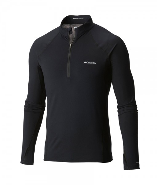 Columbia Mens Baselayer Midweight LS 1-2 Zip C02